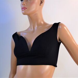 Lovely Day Black Crop Top